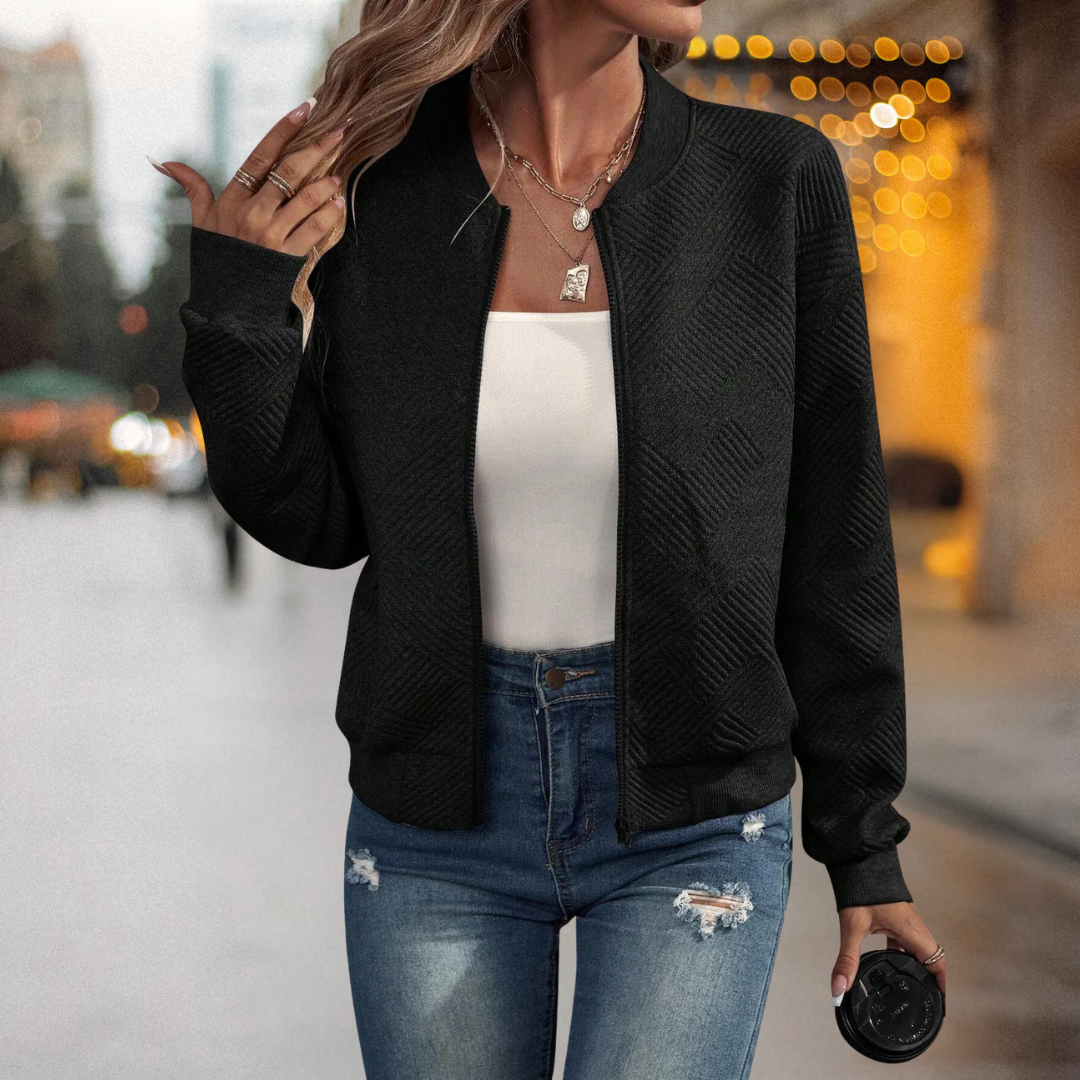 Fanny™ – Warm and Comfortable Structured Bomber Jacket