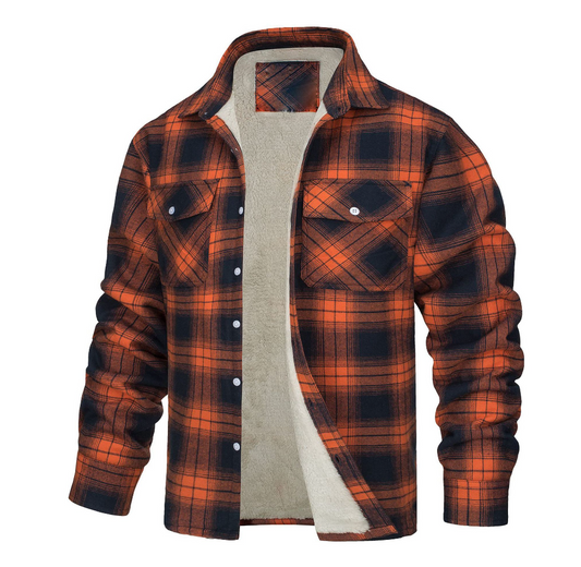 Nate™ | Men's Checked Sherpa-Lined Jacket