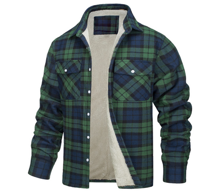 Nate™ | Men's Checked Sherpa-Lined Jacket