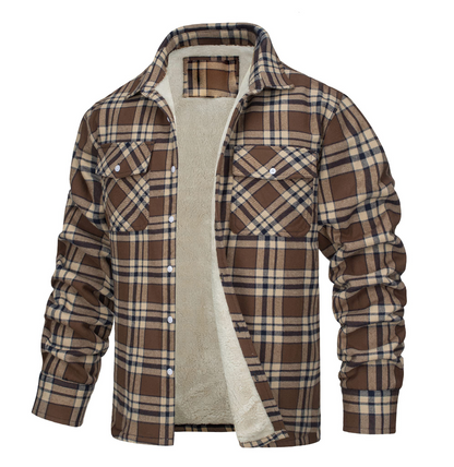 Nate™ | Men's Checked Sherpa-Lined Jacket