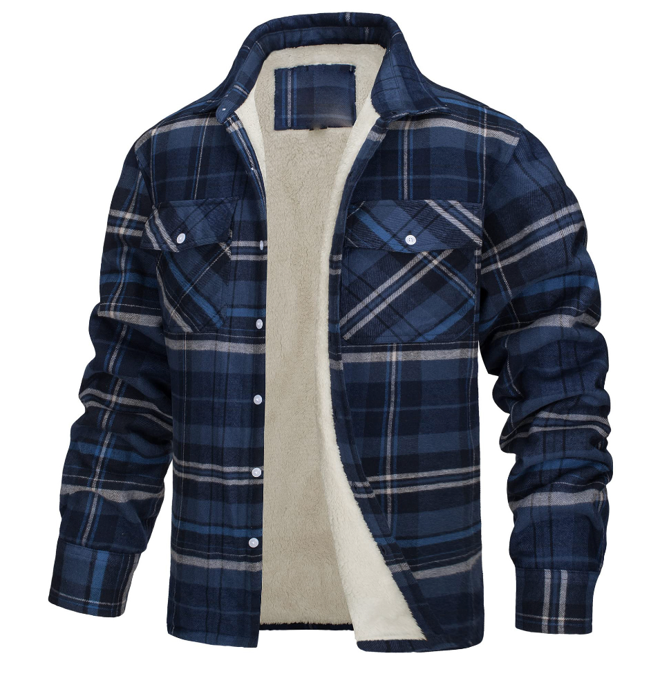 Nate™ | Men's Checked Sherpa-Lined Jacket