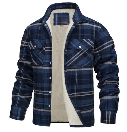 Nate™ | Men's Checked Sherpa-Lined Jacket