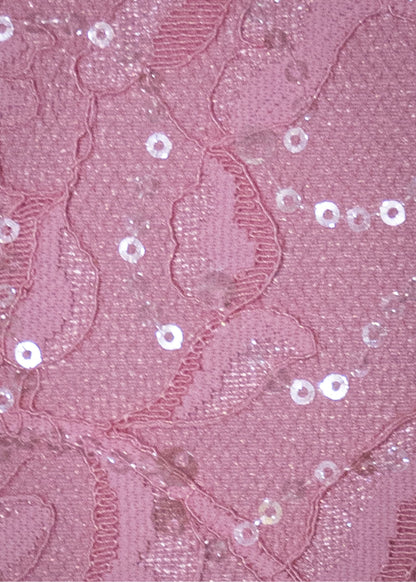 True Beauty Embellished Lace Mini Dress - Pink