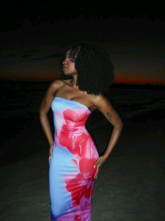 Soleil Sunset Slit Dress