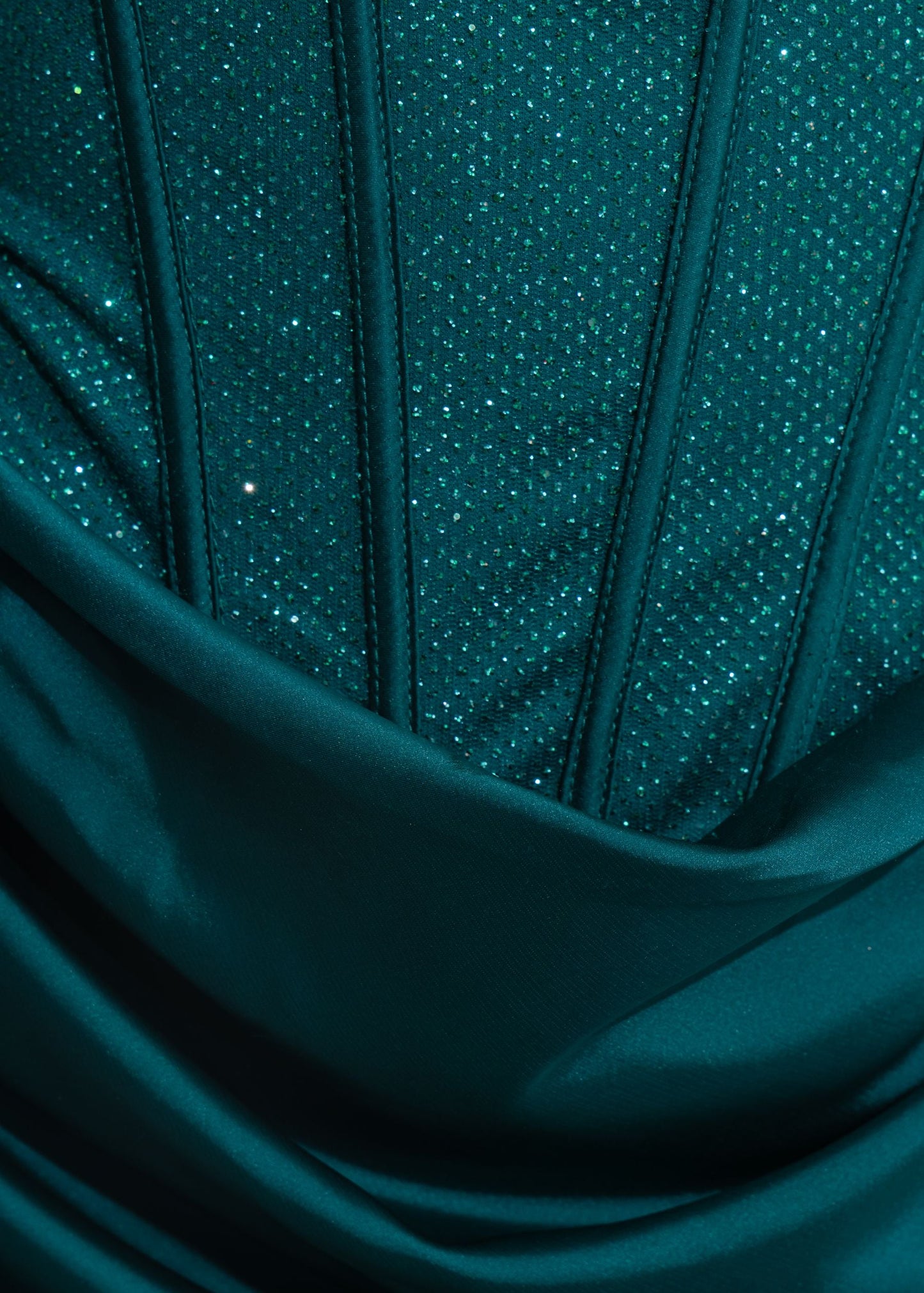 Your Temptation Glitter Mini Dress - Teal