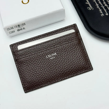 Logo Leather Card Case