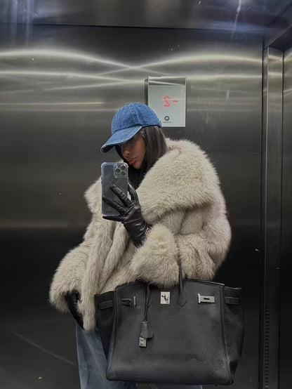 Khaki Luxury Fur