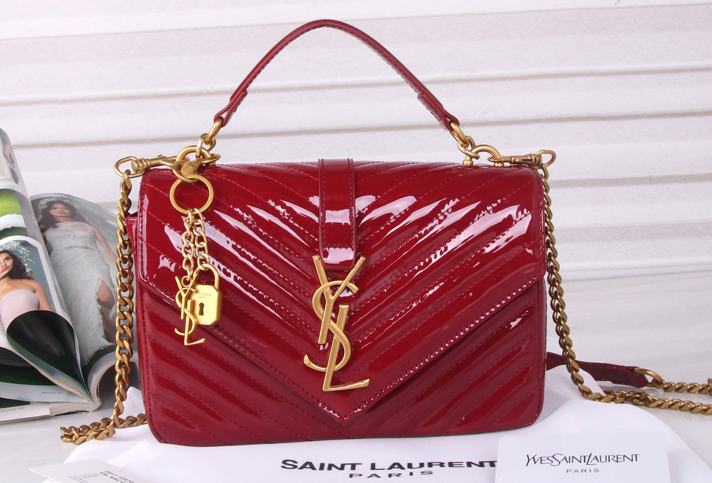 Leather College Cross Body Bag