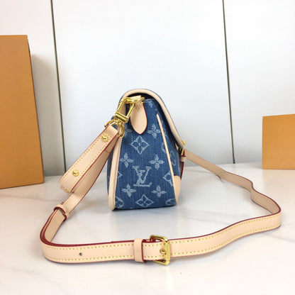 Diane Monogram Denim Bag