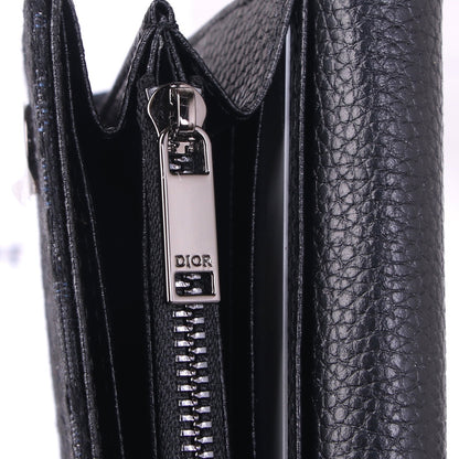 Saddle Black Cotton Wallet