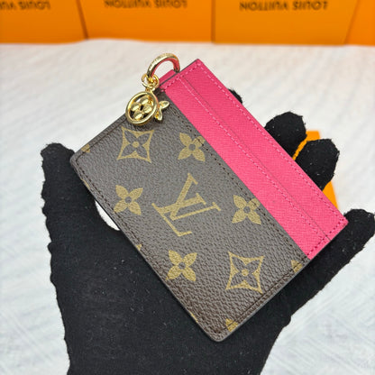 Charms Card Holder Monogram Canvas