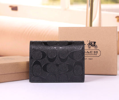 Small C Signature Flap Wallet