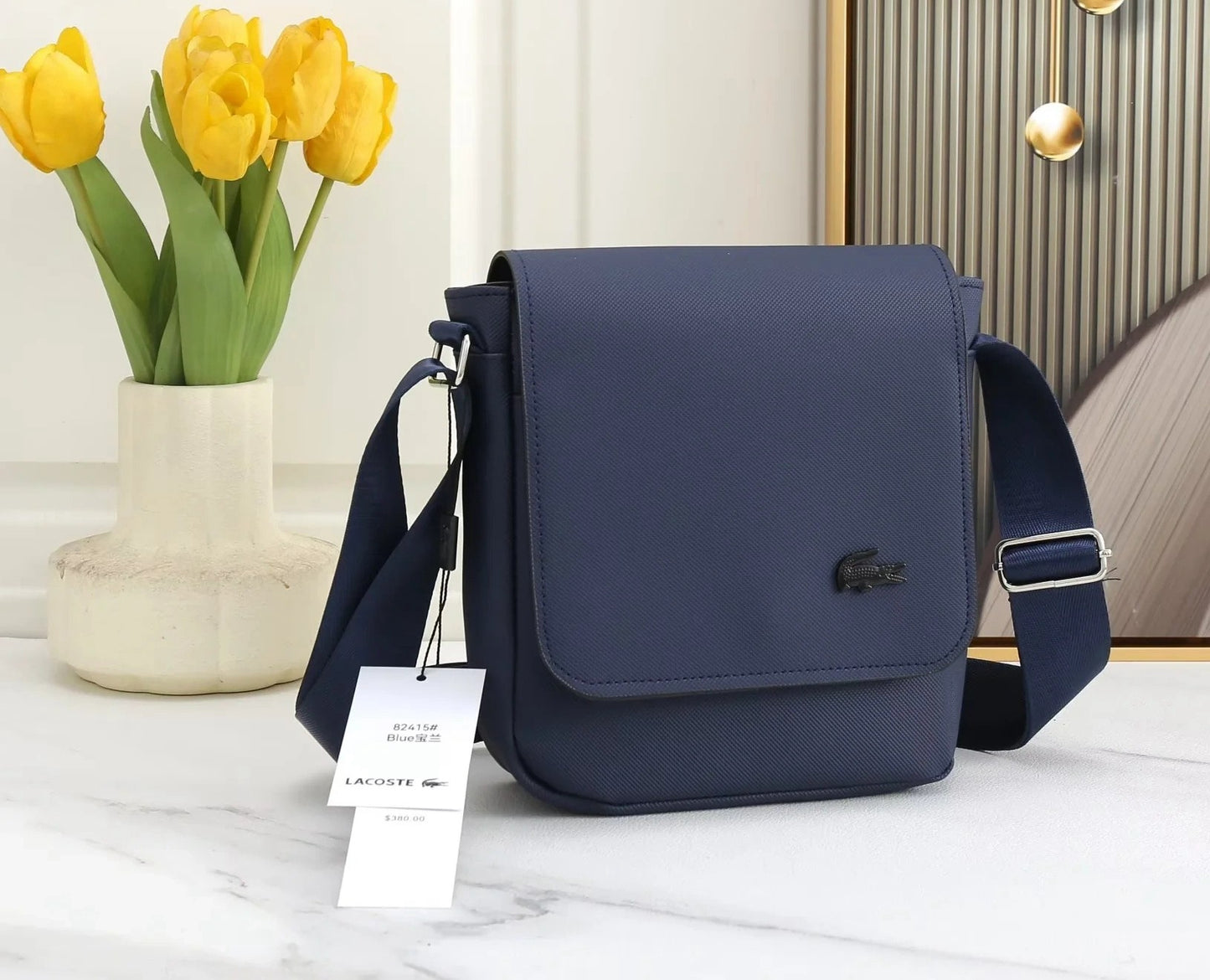 Men's Classic Flap Close Shoulder Bag
