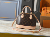 Brown Monogram Canvas with Natural Leather Trim