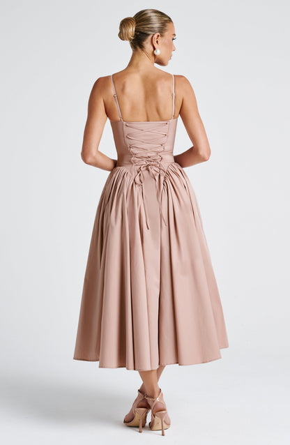 Emerson Midi Dress - Clay