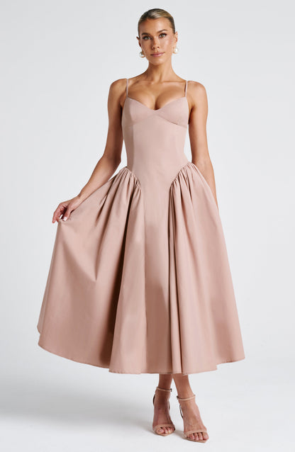 Emerson Midi Dress - Clay