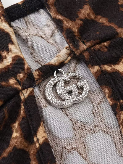 Nora Leopard Print mini dress