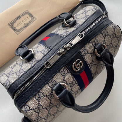 GG Supreme Boston Handbag