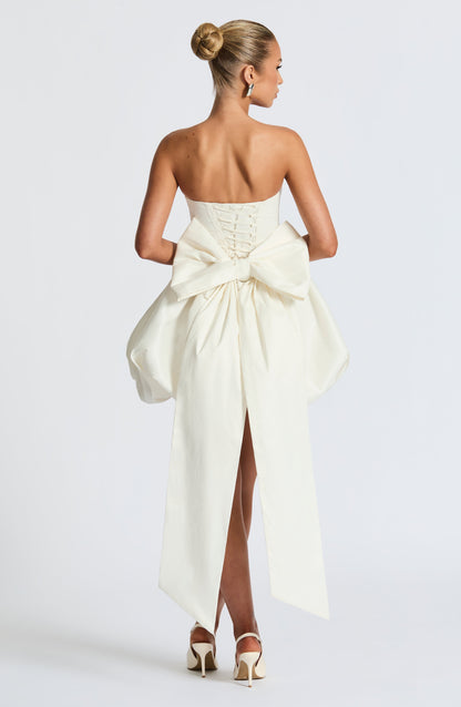 Lotus Mini Dress - Ivory