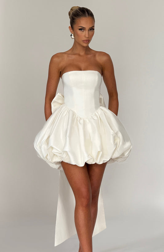 Lotus Mini Dress - Ivory