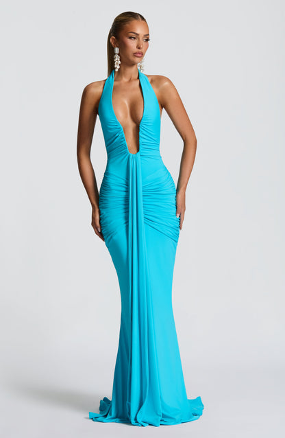 Rosetta Maxi Dress - Aqua