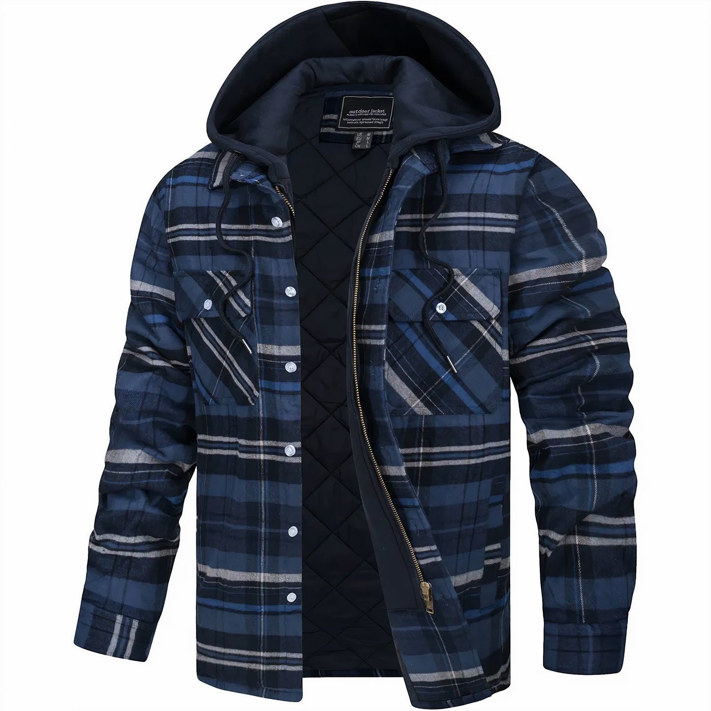 Calixte™ – Zip-Up Plaid Jacket