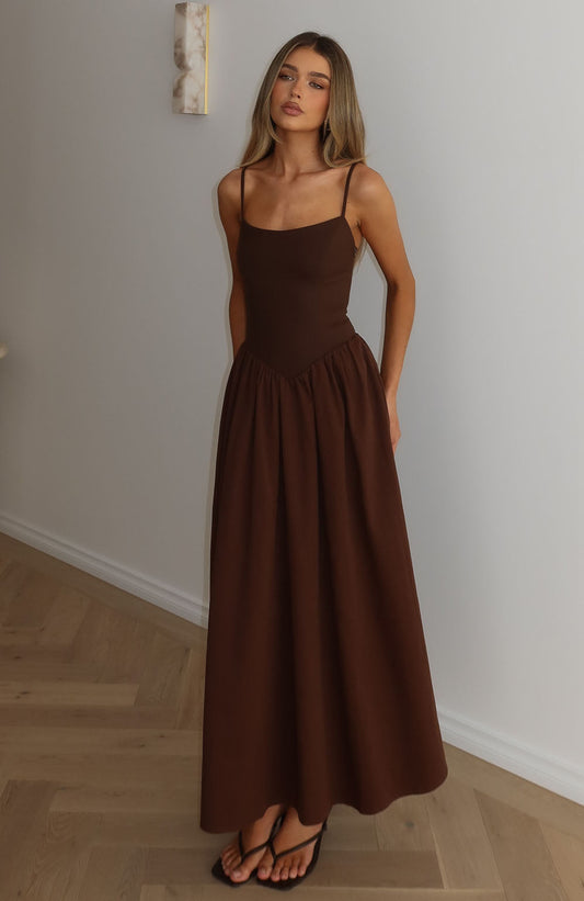 Sundrift Maxi Dress Chocolate