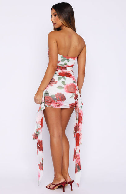 Valentine Muse Strapless Mini Dress Heirloom Bloom